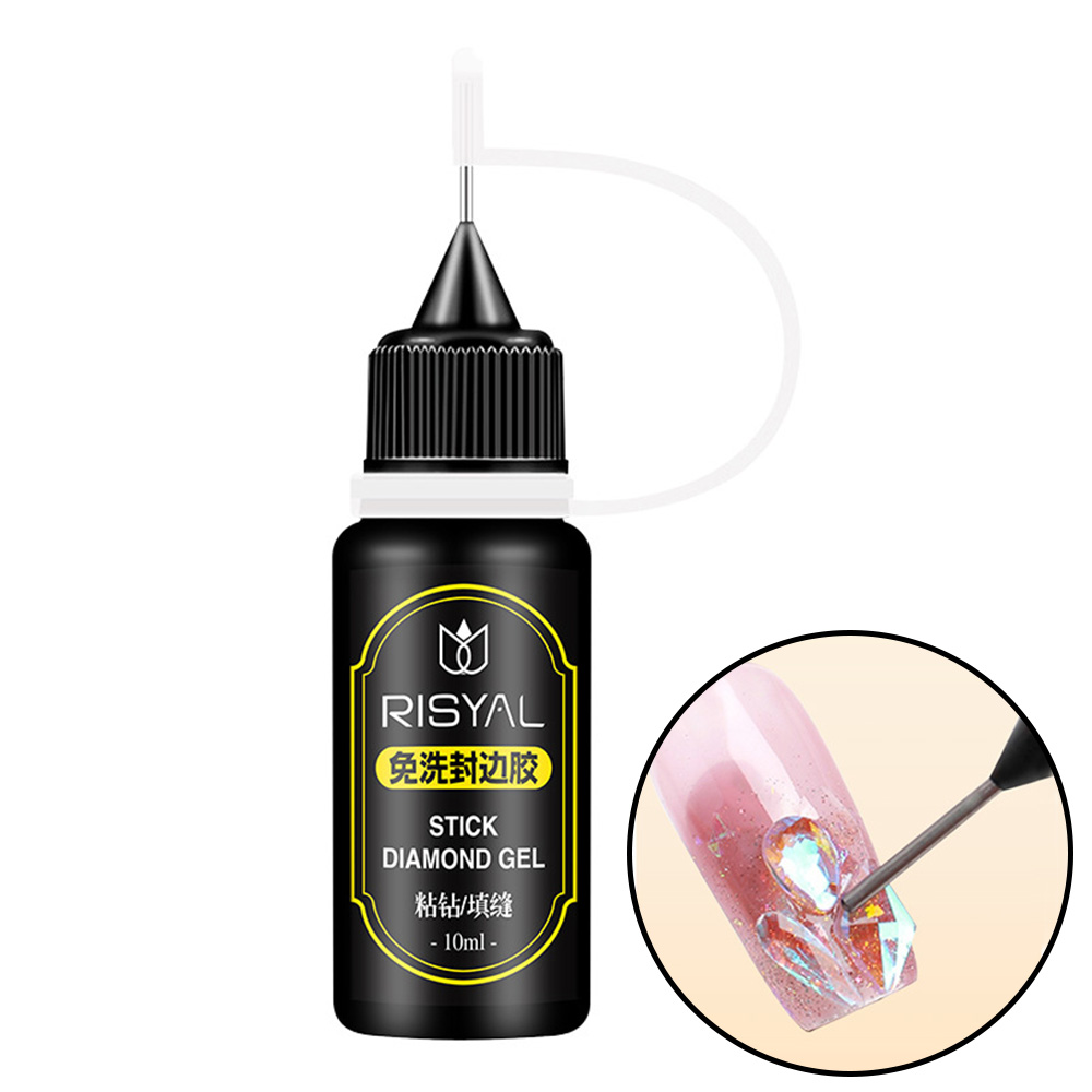Rhinestone Nail Gem - Nail Rhinestone Glue，3D Gel Strong Adhesive