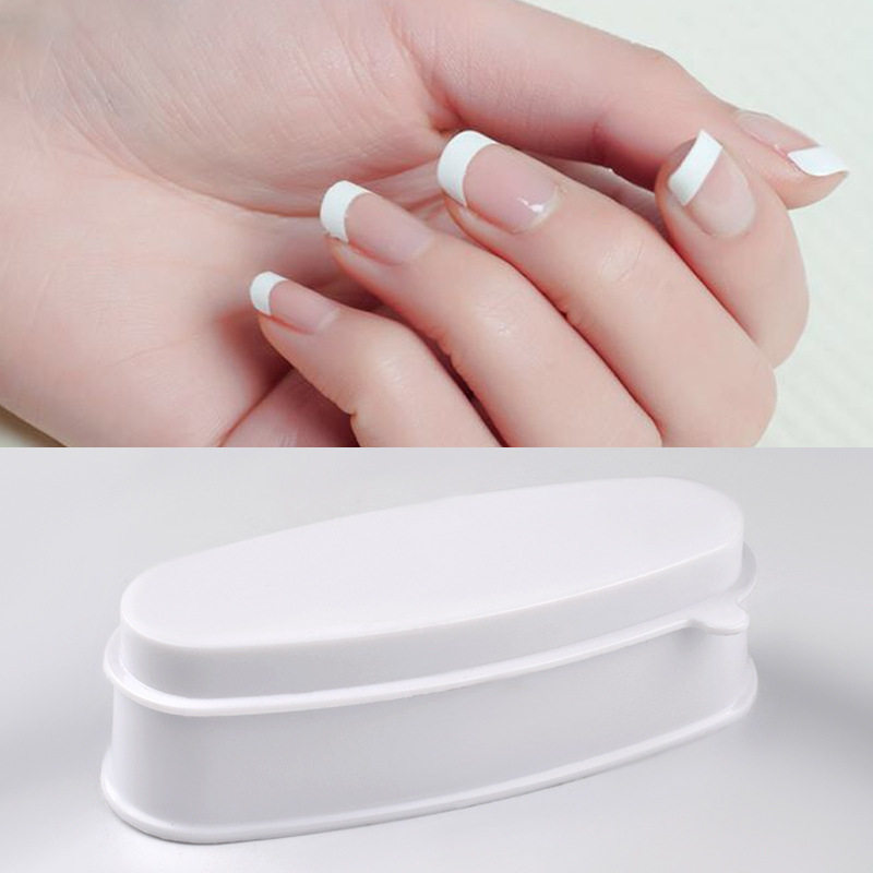 Dip Powder Nail - White Nails Dipping Powder Box Container