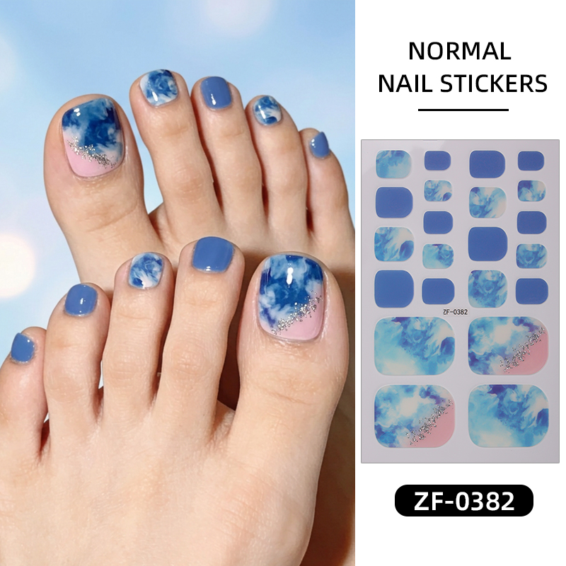 22Tips Gradient Marble Toe Nai - Nail Art Full Design 评论和价格