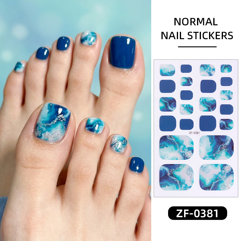 22Tips Gradient Marble Toe Nai - Nail Art Full Design 评论和价格