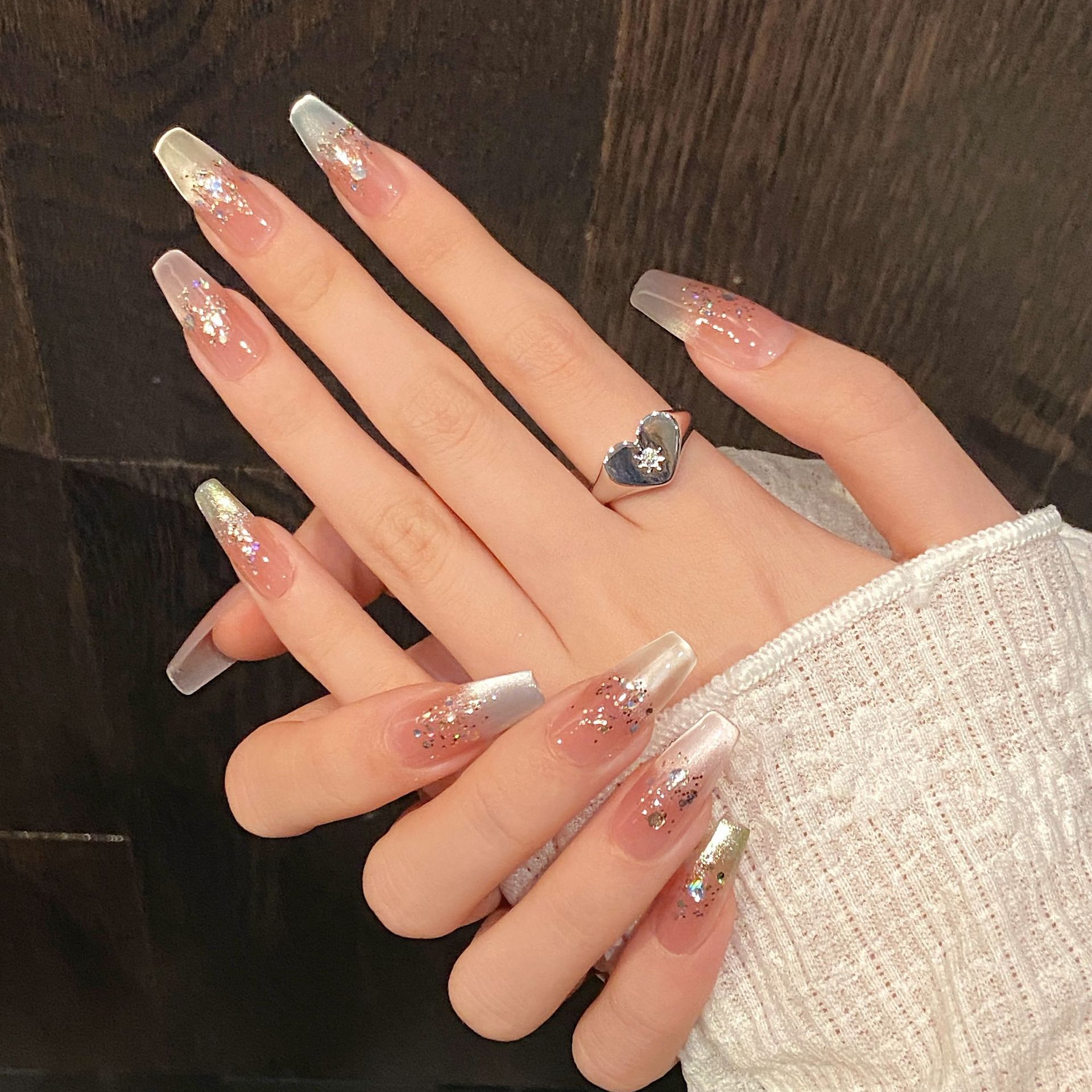 Handmade Press on Nails Rainbo - Nail Art Full Design 评论和价格