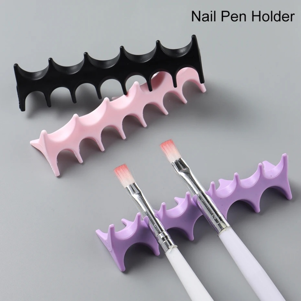 Silicone Nail Art Pen Holder U - Nail Fan Brush 评论和价格