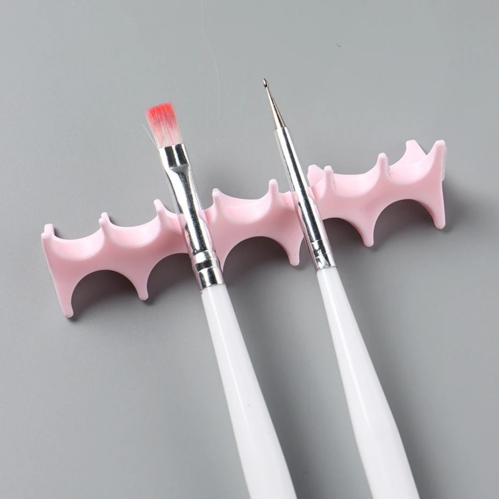Silicone Nail Art Pen Holder U - Nail Fan Brush 评论和价格