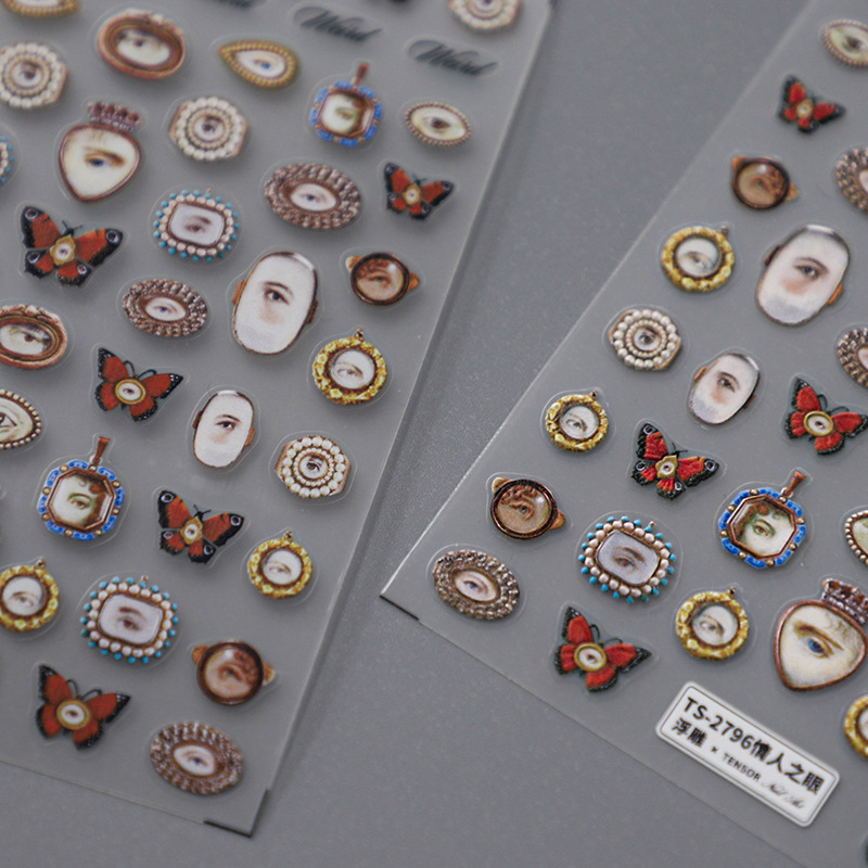 1pcs 5D Embossed Halloween Mix - Nail Art Xmas 评论和价格