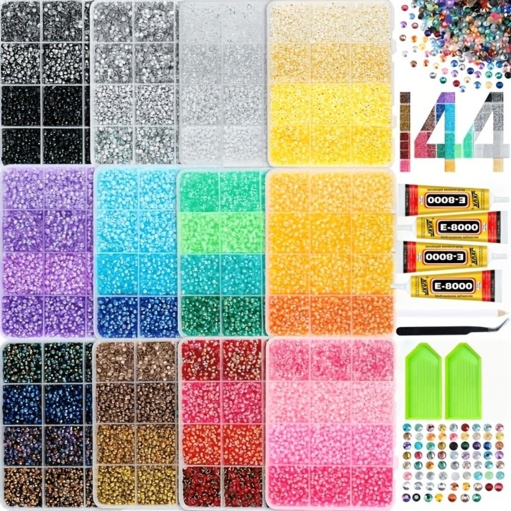 Multicolor Resin Rhinestone Ki - Rhinestone Nail Gem 评论和价格