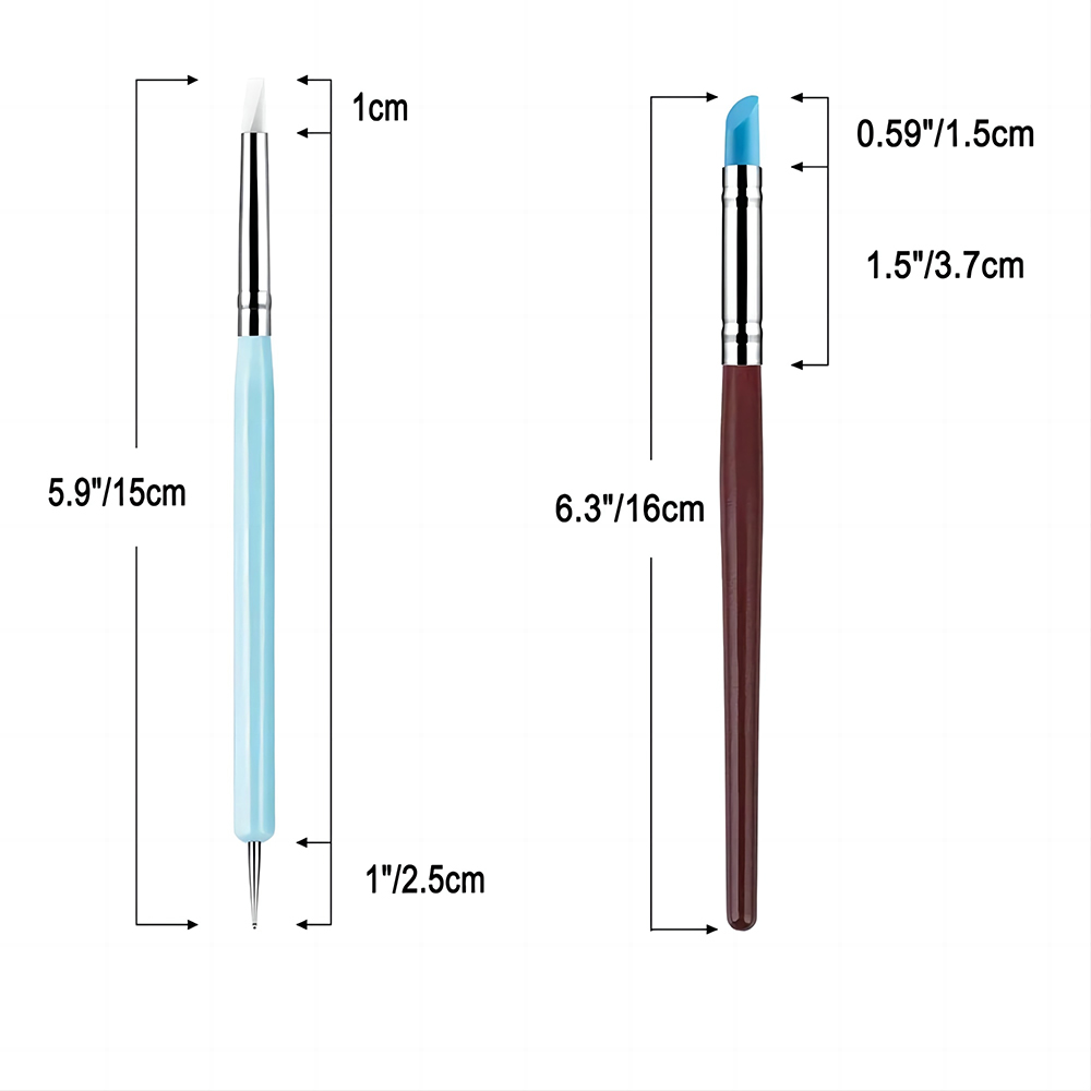 5/10Pcs Silicone Clay Sculptin - Nail Fan Brush 评论和价格