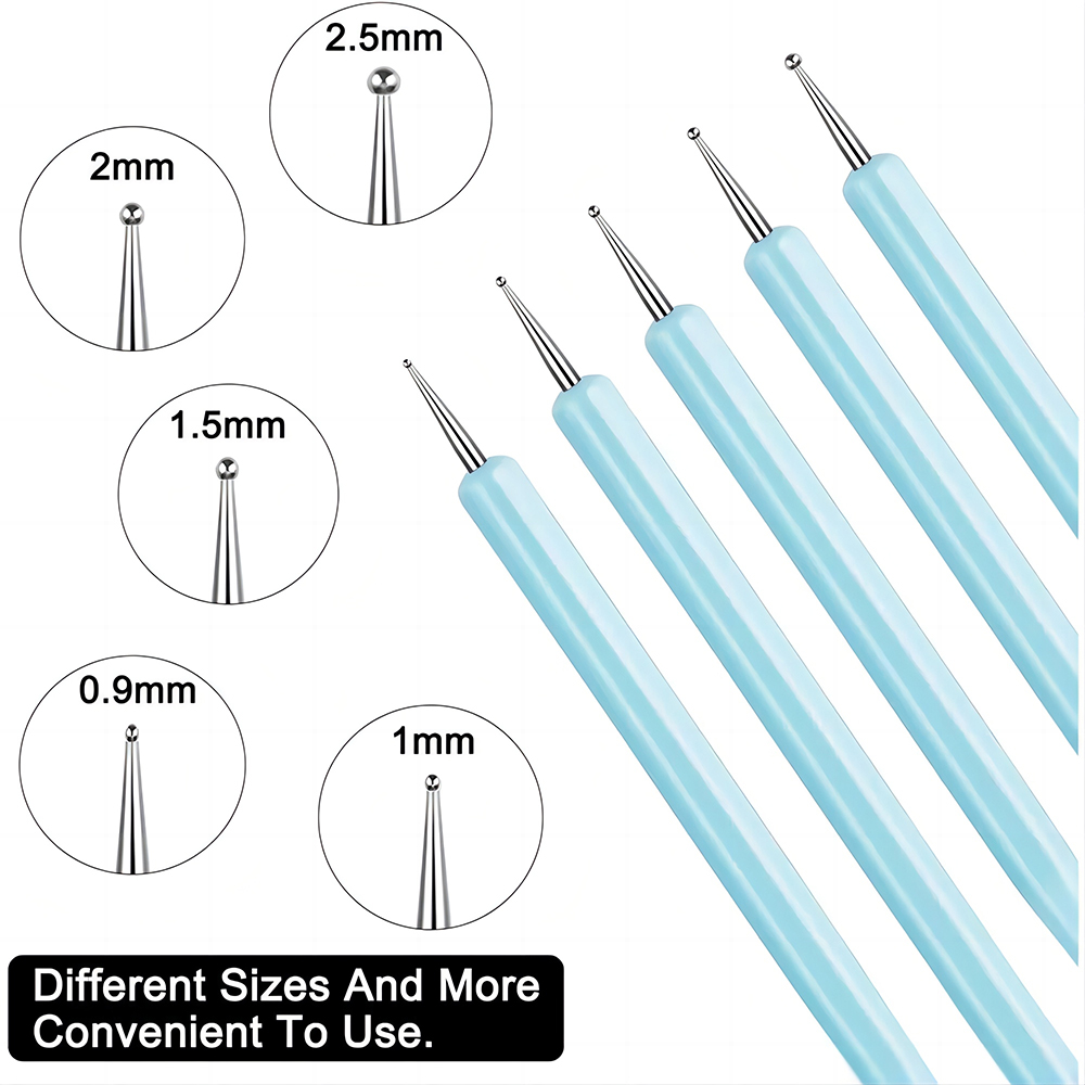 5/10Pcs Silicone Clay Sculptin - Nail Fan Brush 评论和价格