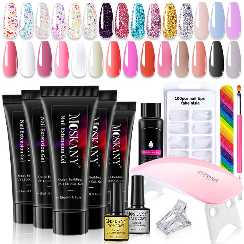 Poly Nail Gel Full Set With 6W - Nail Art Full Design 评论和价格