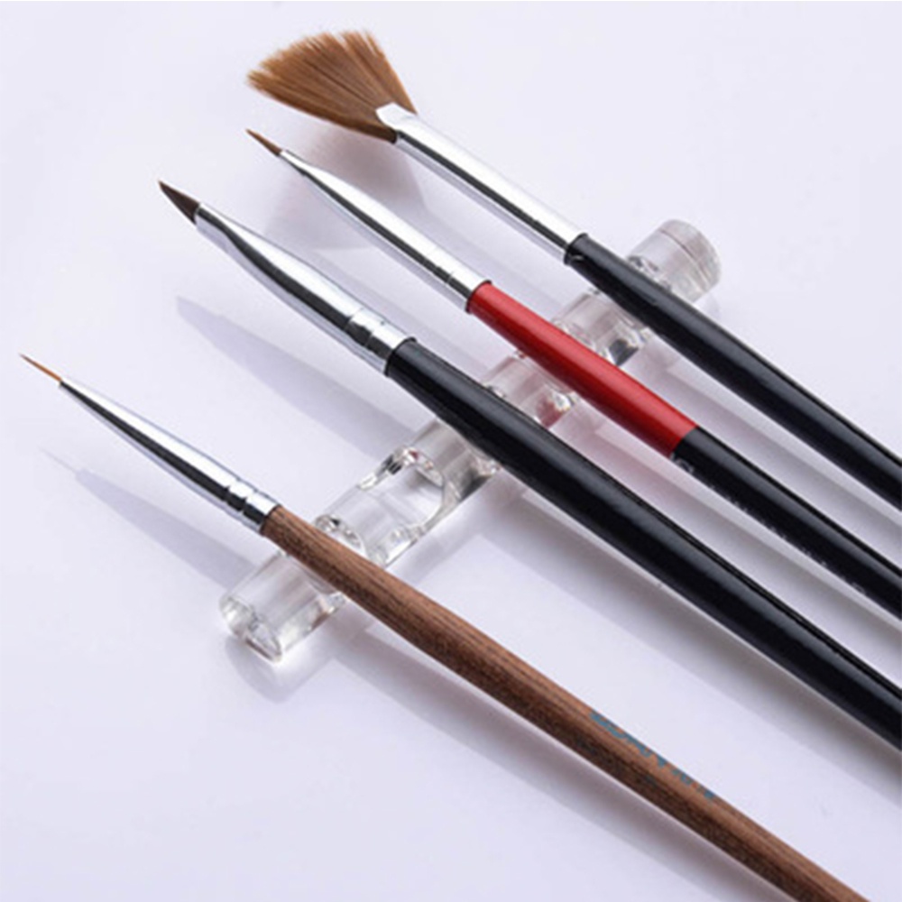 Acrylic Clear Nail Brush Rack  - Nail Fan Brush 评论和价格