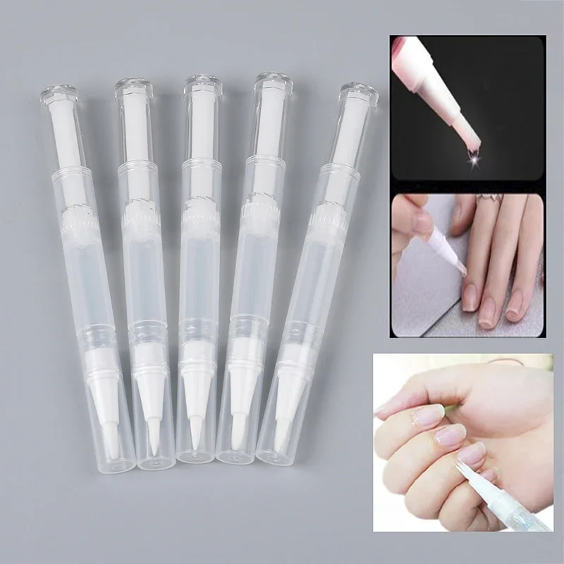 5Pcs 3ml Transparent Twist Nai - Cuticle Oil Pen 评论和价格