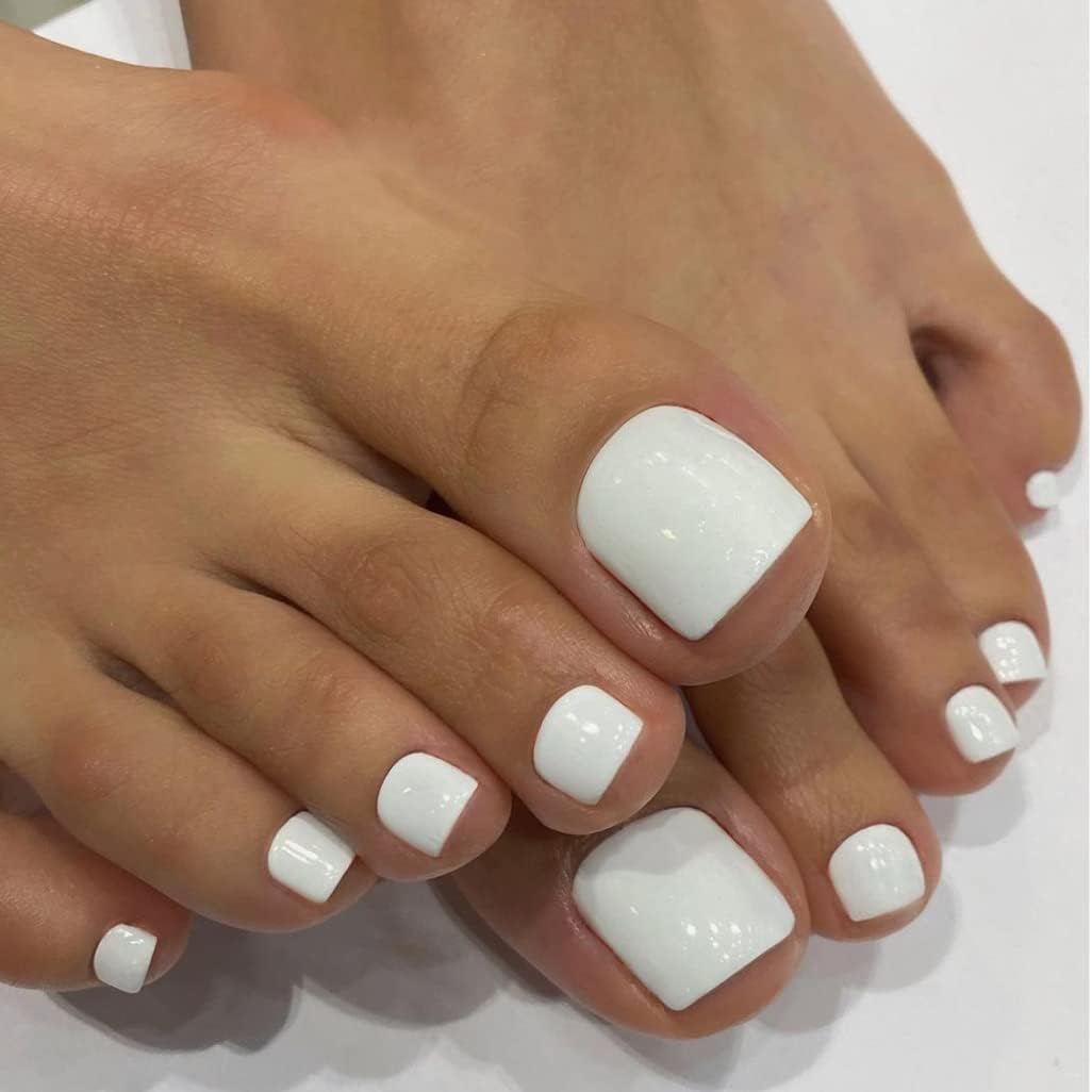 120pcs False Toe Nail Tips 12  - Nail Art Full Design 评论和价格