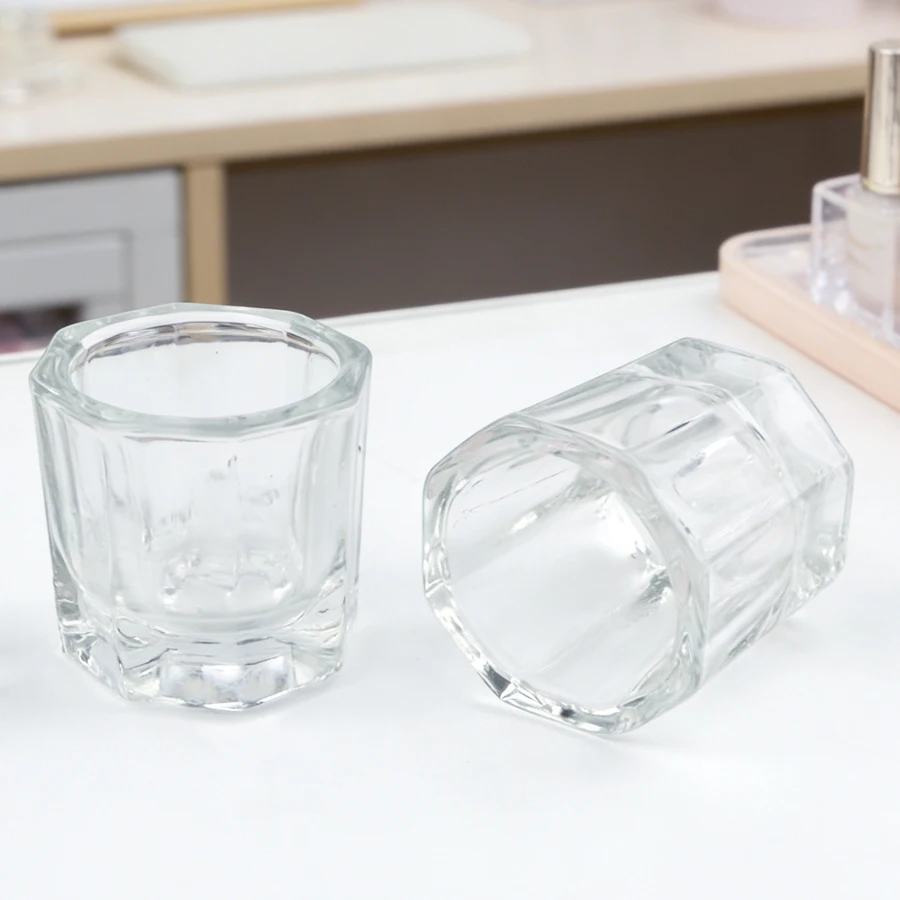1Pc Mini Crystal Glass, Clear  - Nail Fan Brush 评论和价格