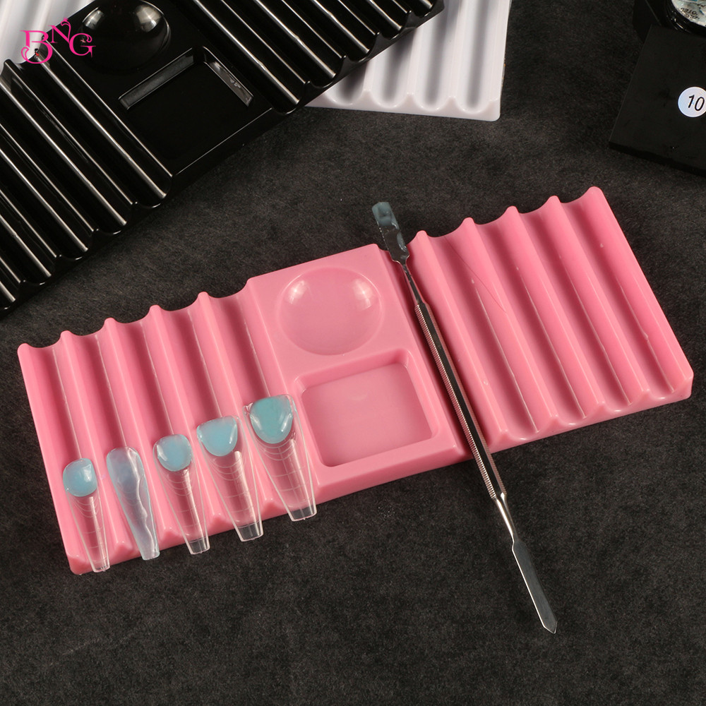 BNG Dual Form Holder Plastic P - Nail Fan Brush 评论和价格