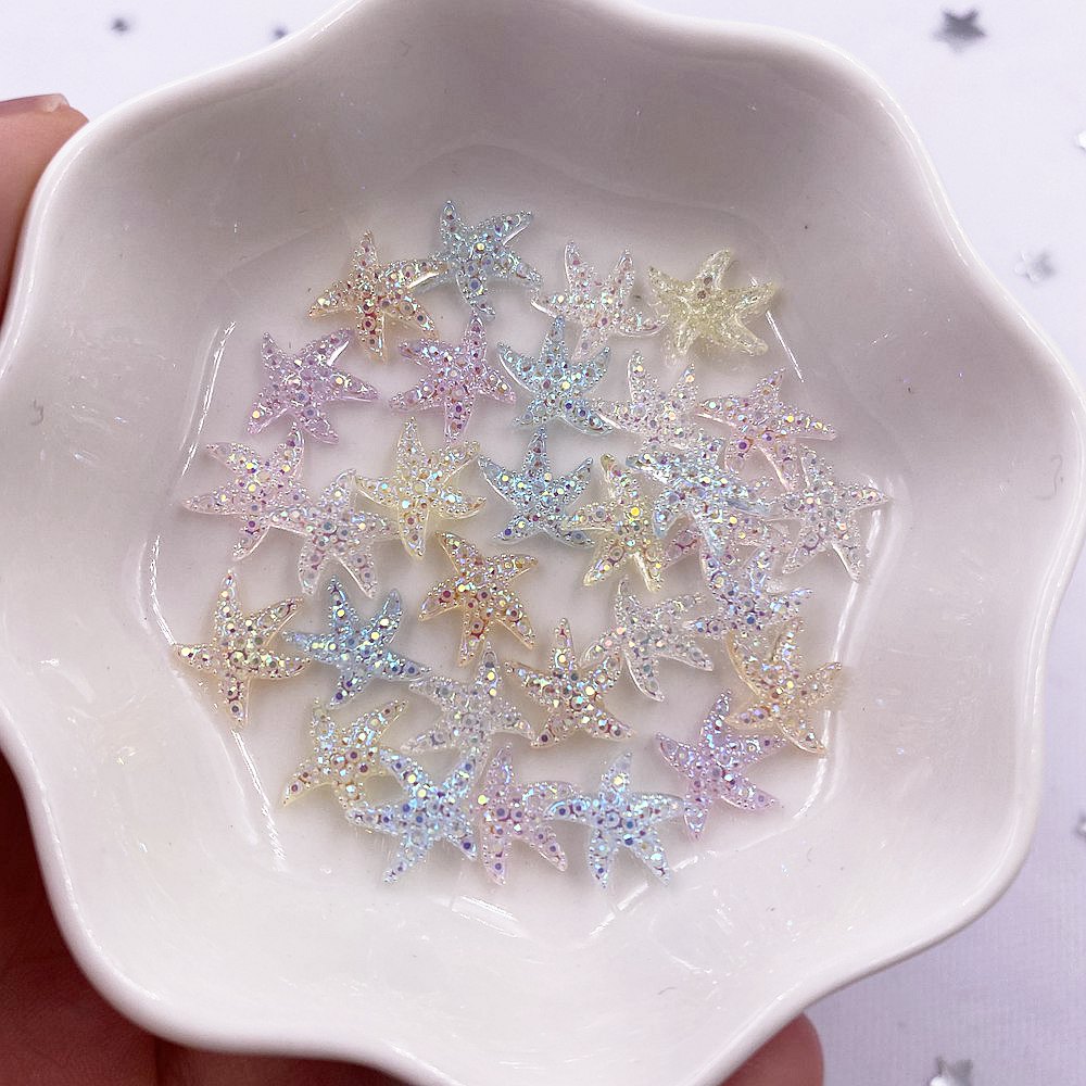 10mm Mini Shiny Star Nail Art  - Rhinestone Nail Gem 评论和价格