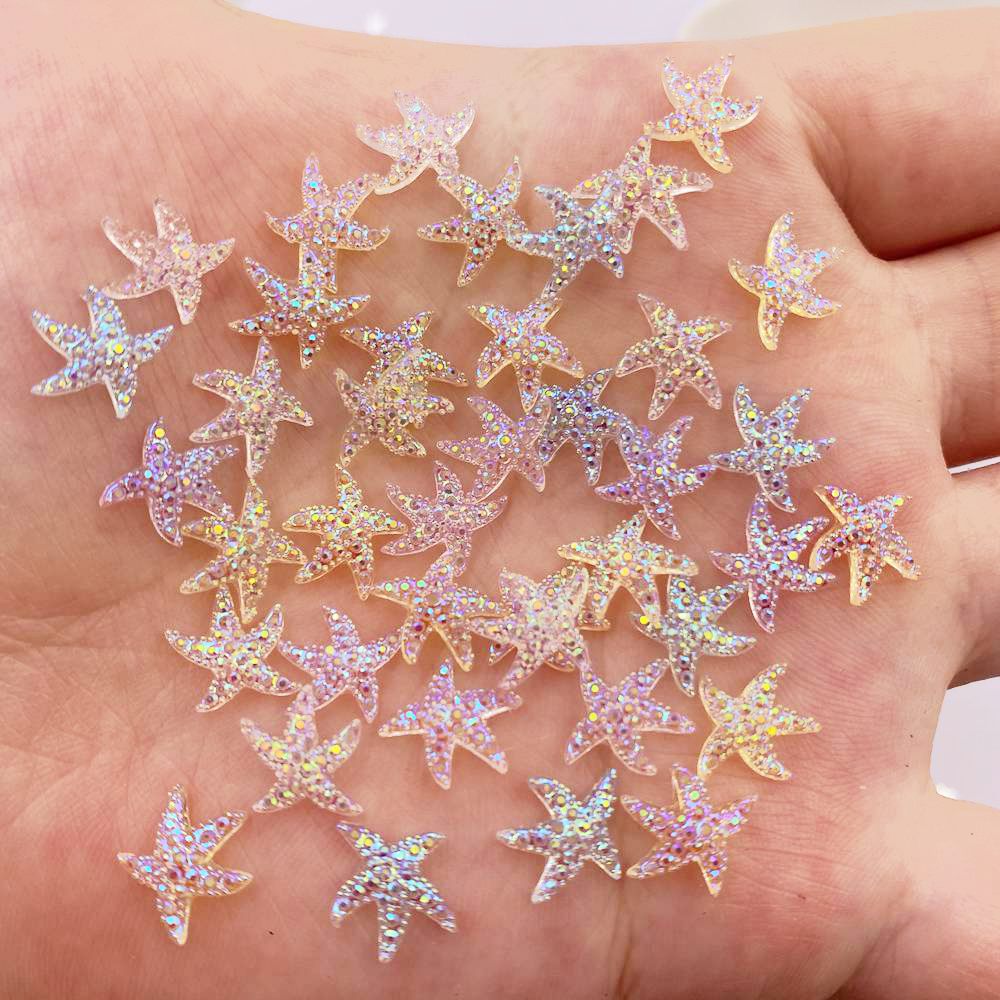 10mm Mini Shiny Star Nail Art  - Rhinestone Nail Gem 评论和价格