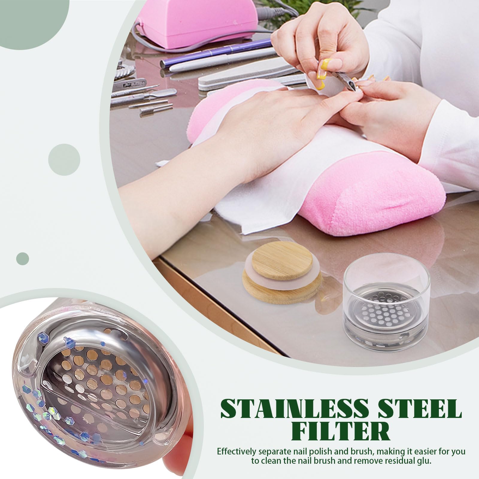 Nail Art Brushes Washing Cup N - Nail Fan Brush 评论和价格