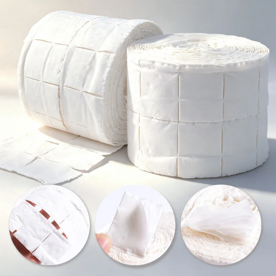 300/500Pcs Roll Lint Free Cott - Nail Art Gel Polish 评论和价格