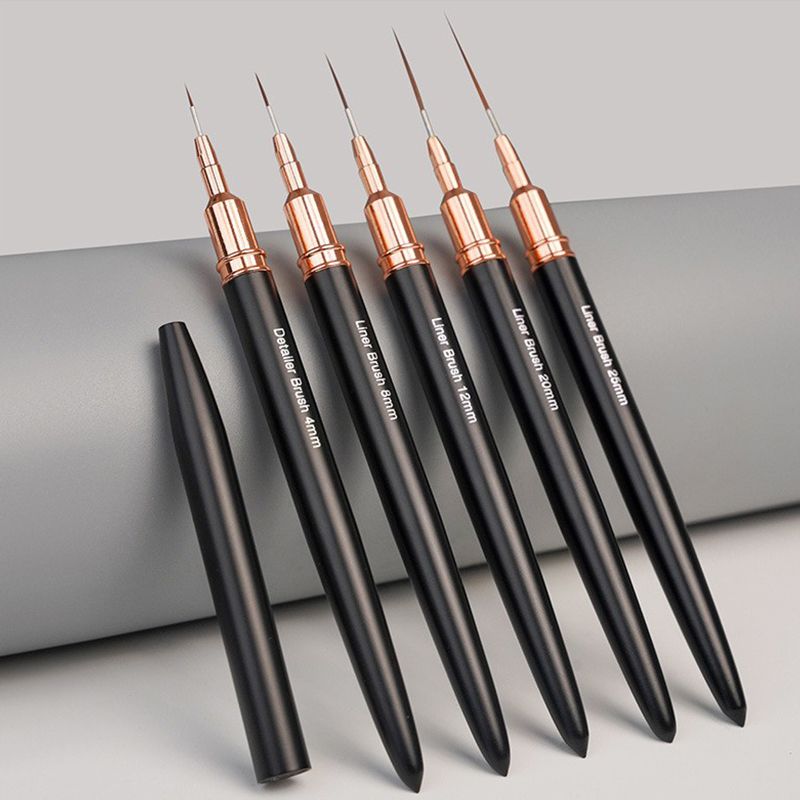 #5Pcs/Set Professional Nail Ar - Nail Fan Brush 评论和价格