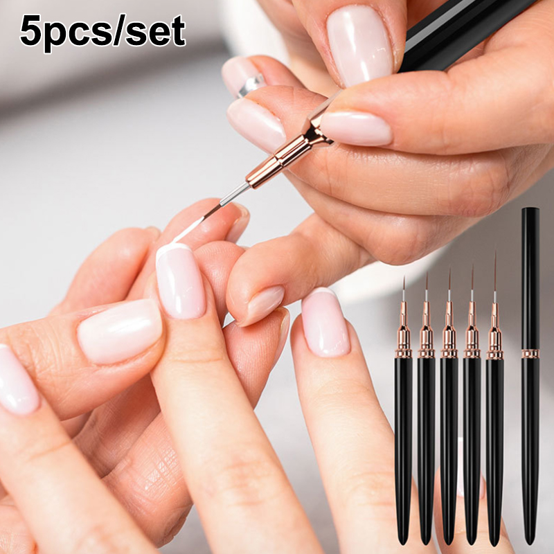 #5Pcs/Set Professional Nail Ar - Nail Fan Brush 评论和价格