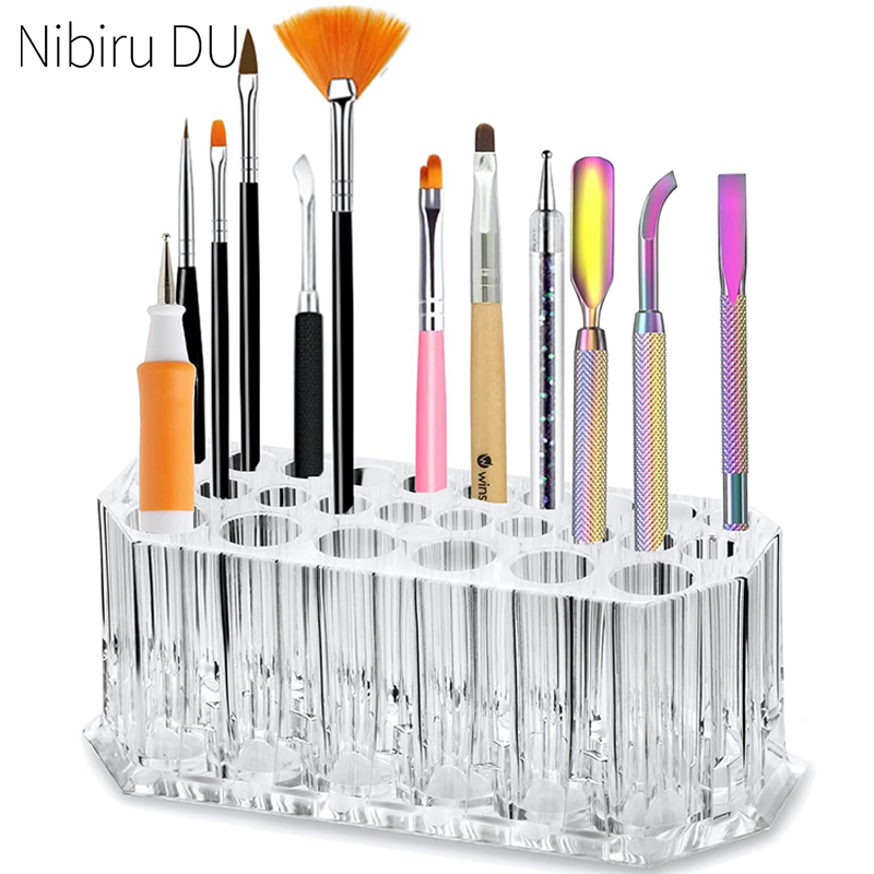 26 Holes Acrylic Nail Brushes  - Nail Fan Brush 评论和价格