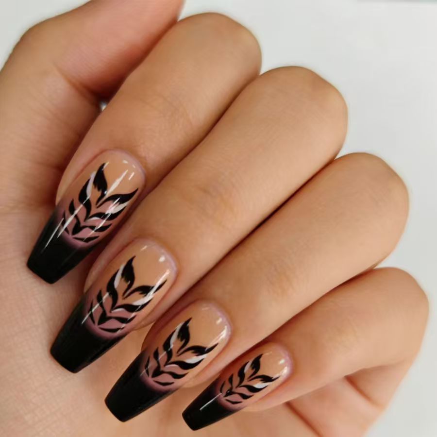 Medium fake nails for women gi - Nail Art Full Design 评论和价格