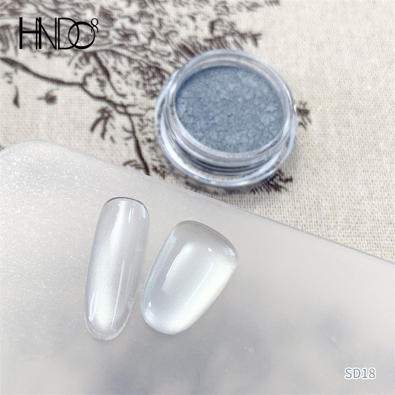 HNDO New Silver White 3D Cat E - Dip Powder Nail 评论和价格