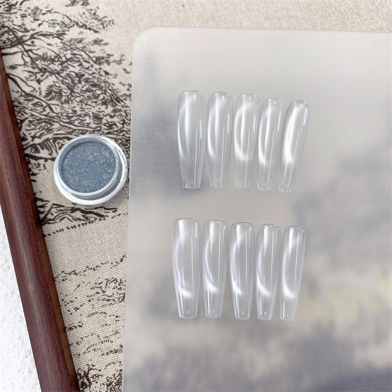 HNDO New Silver White 3D Cat E - Dip Powder Nail 评论和价格
