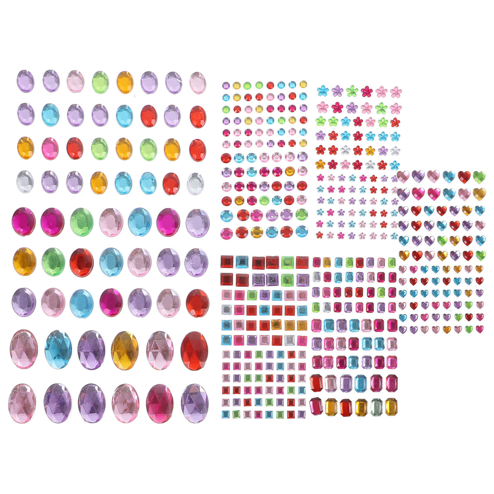 12Sheets Acrylic Adhesive Rhin - Rhinestone Nail Gem 评论和价格