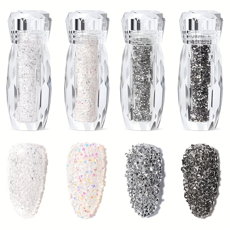 Glitter Caviar Nails Rhineston - Nail Art Xmas 评论和价格