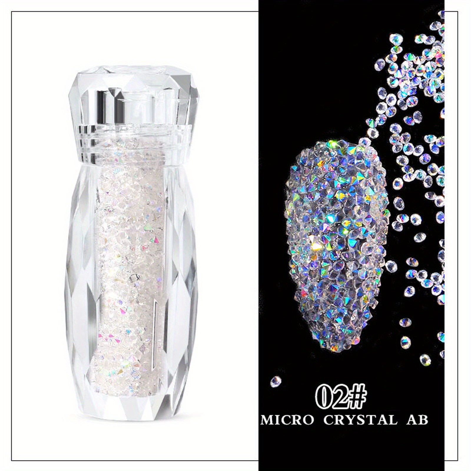 Glitter Caviar Nails Rhineston - Nail Art Xmas 评论和价格