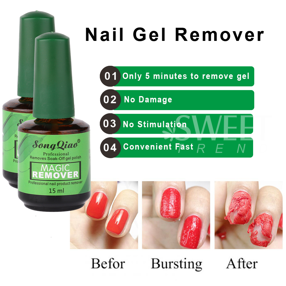 1/2/3pcs 15ml Nail Remover Bur - Nail Art Gel Polish 评论和价格
