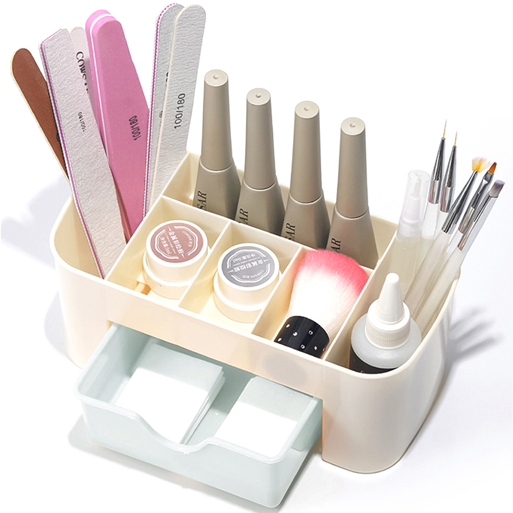 Nail Art Organizer Desktop Dra - Nail Fan Brush 评论和价格