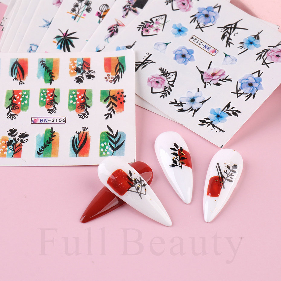 24pcs / Set Spring Summer nail - Nail Art Full Design 评论和价格