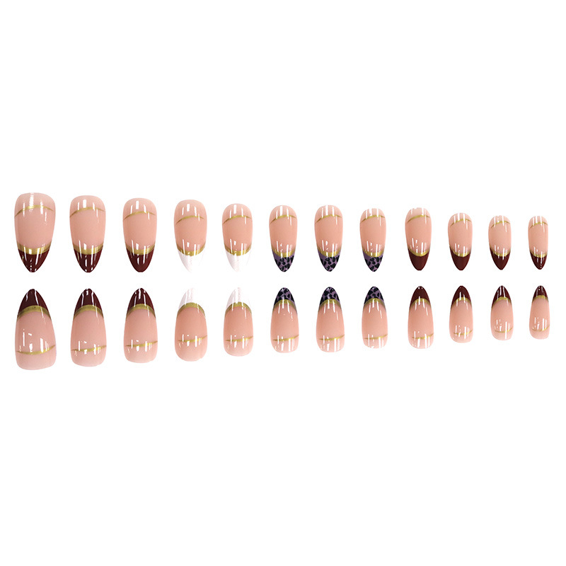 Medium fake nails for women gi - Nail Art Full Design 评论和价格