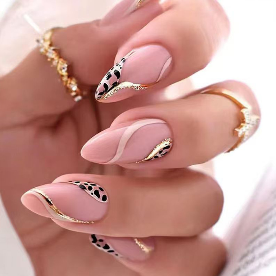 Medium fake nails for women gi - Nail Art Full Design 评论和价格