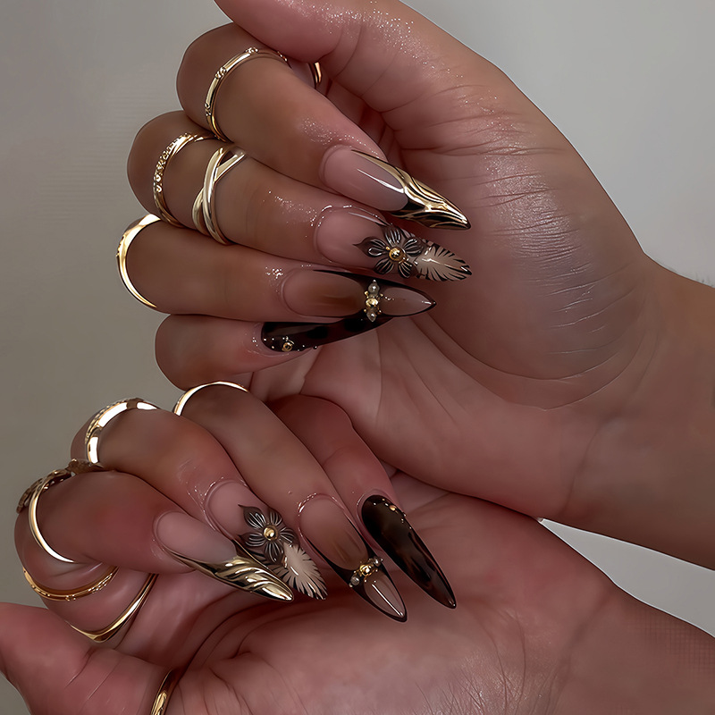 24Pcs French Blush Pink Design - Nail Art Full Design 评论和价格