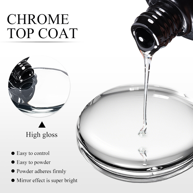 7ML Chrome Top Coat For Mirror - Dip Powder Nail 评论和价格