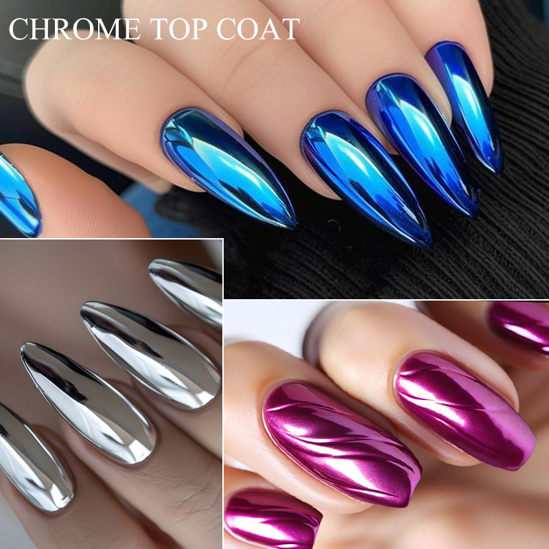 7ML Chrome Top Coat For Mirror - Dip Powder Nail 评论和价格