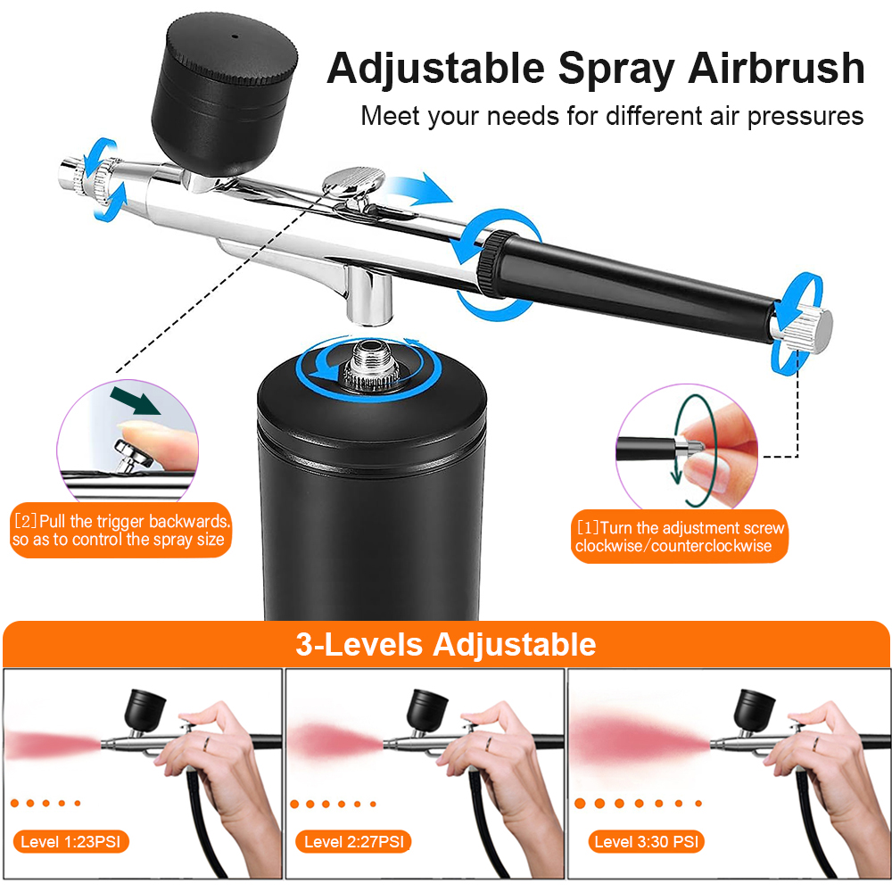Airbrush Nail with Compressor  - Nail Fan Brush 评论和价格